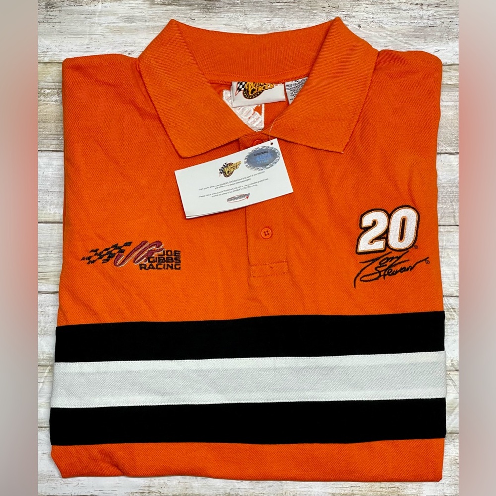 Vintage Tony Stewart 1990's Winners Circle Home Depot XL Polo New With Tag